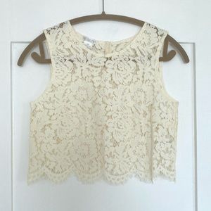 Jenny Yoo Lace Crop Top